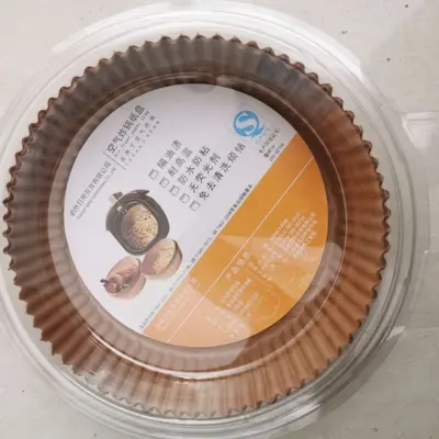 Hava fritözü için özel yüksek sıcaklığa dayanıklı kağıt tabak, yağ emici kağıt, gıda sınıfı silikon yağlı kağıt, yuvarlak kare pişirme fritöz kağıdı - 11