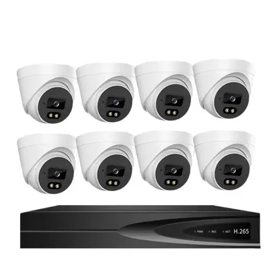 Acarte 4k CCTV POE HD Kamera Sistemi kiti iç mekan kubbe güvenlik kamerası