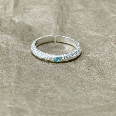 S925 Silber Vintage-Ring offen verstellbar - 10
