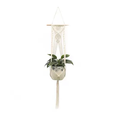 Handgefertigte Blumentopf-Hängeampel aus Baumwollseil, dekorative Hängeampel