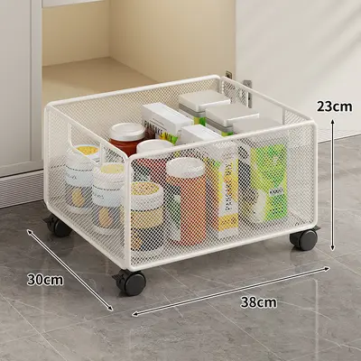 Lavabo altı çekmeli raf, çift katmanlı, ultra derin sepet - 11