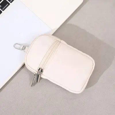 Waterproof Nylon Card Holder with Key Chain, Minimalist Small Wallet - 8