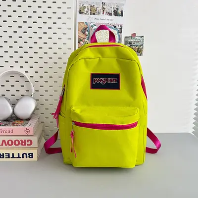 Crossborder Schulrucksack für Schüler und Studenten, Einfarbig, Minimalistisches Design, Leicht und bequem, Lässiger Doppelschulter-Rucksack, Vielseitig kombinierbar, Modisch, Eleganter Rucksack mit hohem Design-Wert - 10