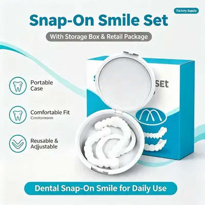 Sixth-Generation Seamless Realistic Dental Veneer for Upper and Lower Teeth - 3
