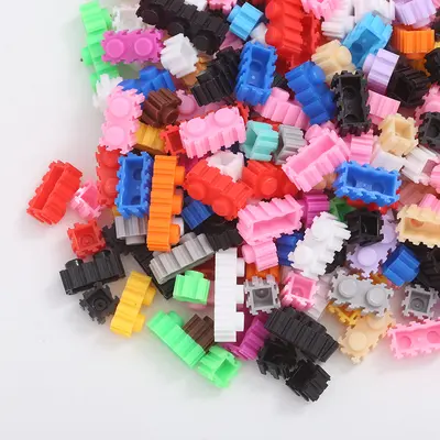 Lego Uyumlu Küçük Parçacık 8mm Çocuk Dökme Bloklar Serbest Montaj Piksel Resim Aksesuarları Toptan