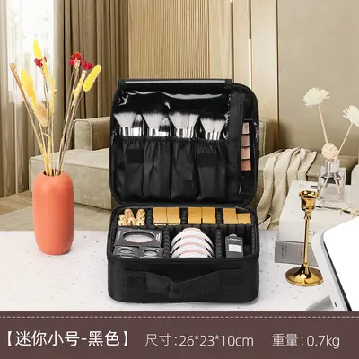 Large Capacity Multi-Layer Makeup Bag, Portable Cosmetics Organiser - 7