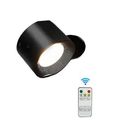 USB Rechargeable Magnetic LED Wall Light, No-Drill, Dimmable with Remote - 8
