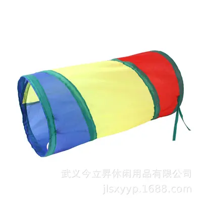 Regenbogen-Katzentunnel-Spielzeug, Dreiwege-Set - 9