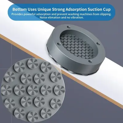 Silikon-Waschmaschinen-Füße, Vibrationsdämpfung, Erhöhungspads - 4
