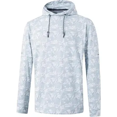 Casual Dot Print Hooded Sweatshirt, White, Pocket, Loose Fit - 8