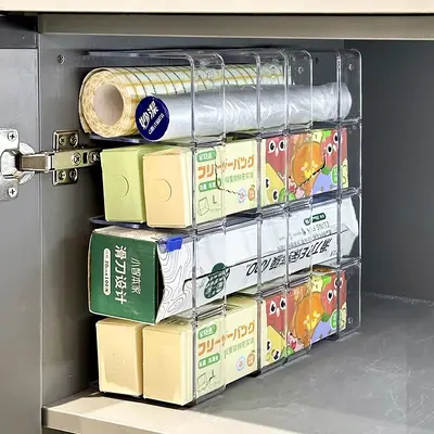 Mutfak saklama rafı çekmeceli çok katmanlı organizer - 2
