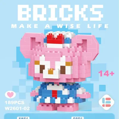 Small Particle Building Block Figure Set for Kids - 4