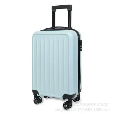 20 Inch Vertical Stripe Matte Lightweight Durable Trolley Suitcase - 5