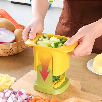 Press-type vegetable chopper multifunctional kitchen cutter - 3