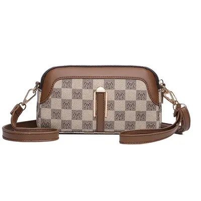 Women's Mini Shoulder Bag with Coin and Phone Compartment, Crossbody Clutch - 6