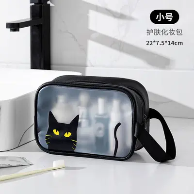 Large capacity makeup bag with dry wet separation - 10