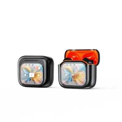 Sınır ötesi popüler JM19 Bluetooth kulaklık, LCD renkli ekran, ANC gürültü azaltma, ENC düşük güç tüketimi 5.4, spor kablosuz. - 9