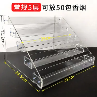 Multi-Tier Transparent Acrylic Cosmetics and Nail Polish Display Rack - 10