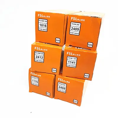 P21W/5W Brake and Turn Signal Bulb, 12V/24V, Single Contact