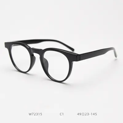 72315 retro yuvarlak TR90 miyopi gözlük çerçevesi, unisex