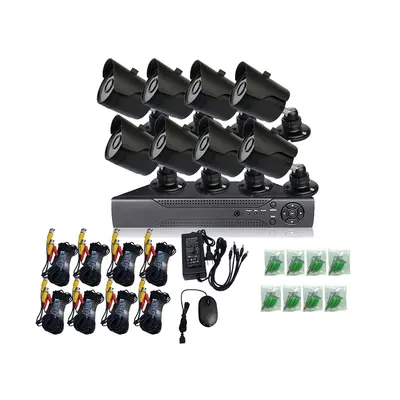 AHD coaxial camera kit, 8 channel, 2MP/1200TVL, mobile remote