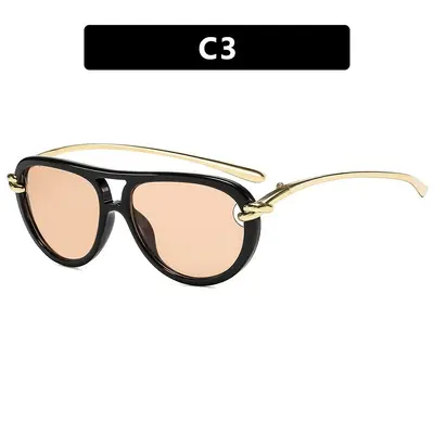Sonnenbrille im Krötenform-Design mit doppeltem Steg - 10
