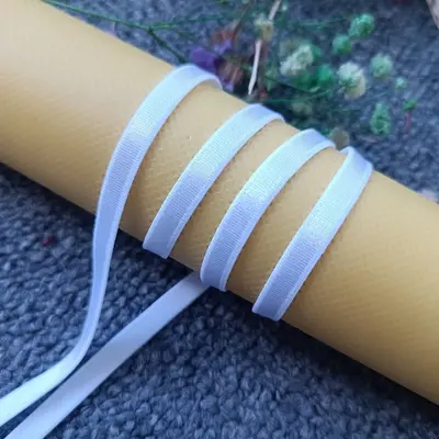 0,6 cm naylon elastik bant, kaymaz tüylü astarlı iç çamaşırı askısı, parlak yüzey - 8