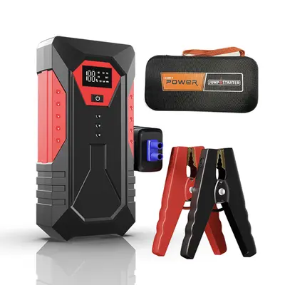 12V Car Emergency Jump Starter Power Bank, High Capacity - 2