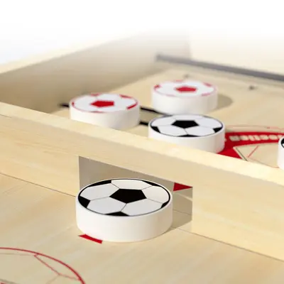 Two-Player Wooden Finger Billiards Table Game, Flicking Parent-Child Toy