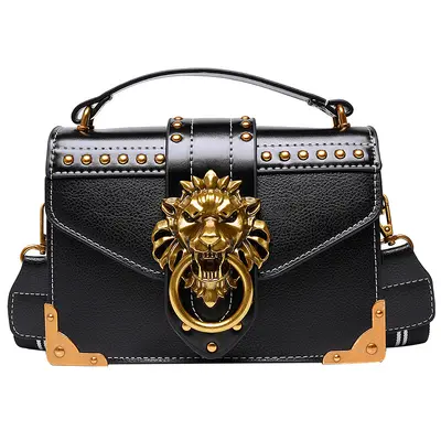 Women's Retro PU Small Square Crossbody Handbag - 6