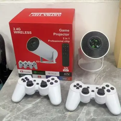 Cross-border popular product HY300 home high-definition projector mini portable household 1080P gaming remote control 4K projector - 7