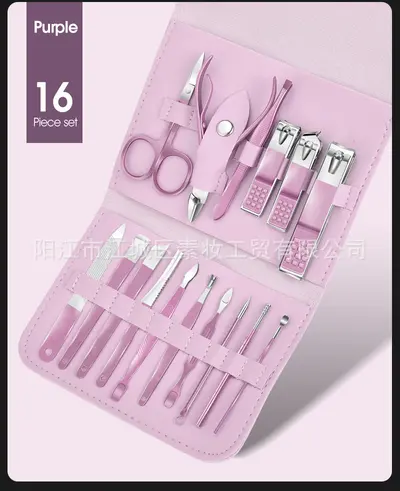 Matcha green 16-piece nail scissors set, manicure tools - 10