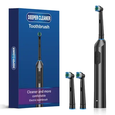 Electric Toothbrush, USB Rechargeable, Waterproof, Soft Bristle