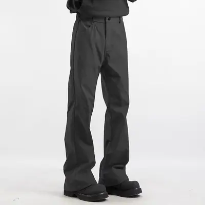 Herren-Cargohose, schwarz, lockere Passform, weites Bein - 7