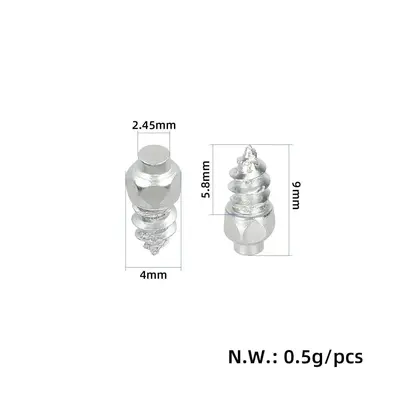 M4x12 Anti-Slip Snow Tire Wheel Hub Nut and Tire Stud Screw, M4x9 Anti-Slip Screw