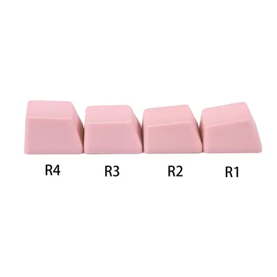 PBT kazınmamış klavye tuş takımı 1u kalınlaştırılmış mekanik klavye R1 R2 R3 R4 son derece kişiselleştirilmiş tek renkli çok renkli gökkuşağı eşleştirme - 7