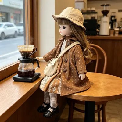6-teiliges Kleidungsset für 30-cm-BJD-Puppen, Lolita-Stil