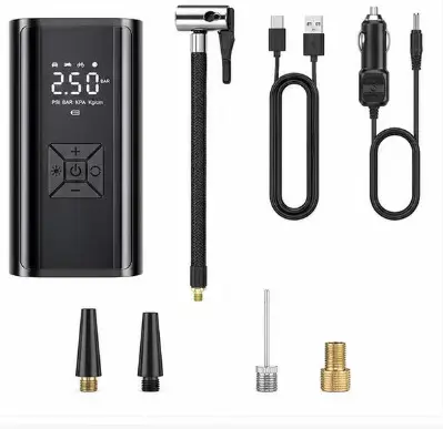 Tragbare kabellose Auto-Luftpumpe mit digitaler Anzeige - 7