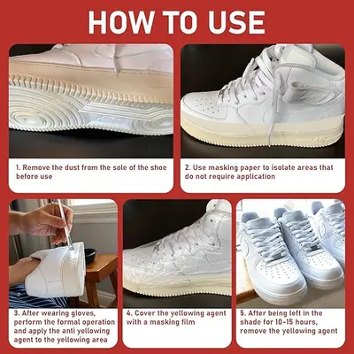 KineShineX Yellowing Remover Gel for White Sneakers - 4