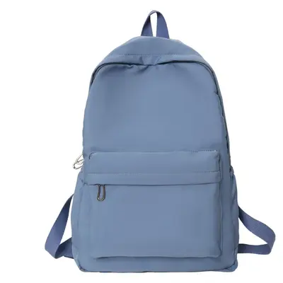 Women's Daily Backpack, Solid Colour, Large Capacity School and Travel Bag - 9
