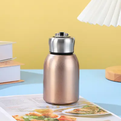 304 Stainless Steel Vacuum Pocket Cup, All-Steel Lid, Portable with Carry Ring - 7