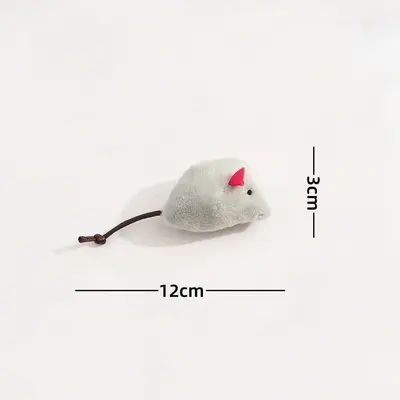 Plush Mouse Toy Set with Feathers, Scratch and Bite Resistant Cat Toy, Catnip - 12
