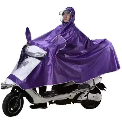 Motorrad-Poncho-Regenmantel, verstärkt - 11