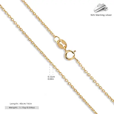 S925 sterling silver necklace, clavicle chain, DIY base - 8