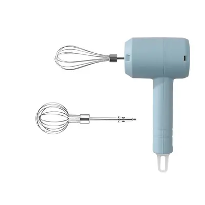 Mini çift çubuklu elektrikli yumurta çırpıcı ev tipi elde tutulan otomatik süt köpürtücü paslanmaz çelik yumurta çırpıcı mikser