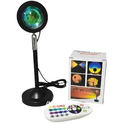 Fotoğrafçılık için sınır ötesi RGB mini gün batımı lambası, canlı yayın için ortam ışığı, fotoğrafçılık için arka plan duvarı, ins gün batımı projeksiyonlu yaratıcı masa lambası
