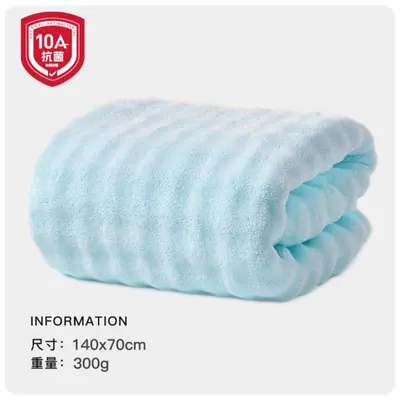 A sınıfı anne ve bebek sınıfı mercan kadife yetişkin banyo havlusu, emici, çabuk kuruyan, genişletilmiş ve kalınlaştırılmış, ev tipi banyo havlusu, %100 pamuk. - 8