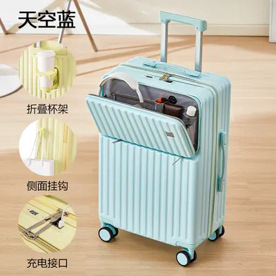 20-Inch Front-Opening Suitcase, Spinner Wheels, Combination Lock - 10