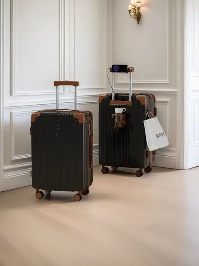 Stille universelle Räder neuer Stil doppelter Koffer, 20-Zoll-Handgepäck, große Kapazität Räder Reisetasche, verschlüsselter 26-Zoll-Hochzeitskoffer.