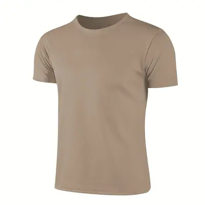 Quick-Drying Sports T-Shirt, Round Neck, Short Sleeve, Plus Size - 9